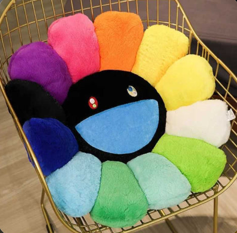 Designer Rainbow Flower Plushy Matt