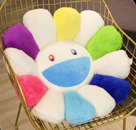 Designer Rainbow Flower Plushy Matt